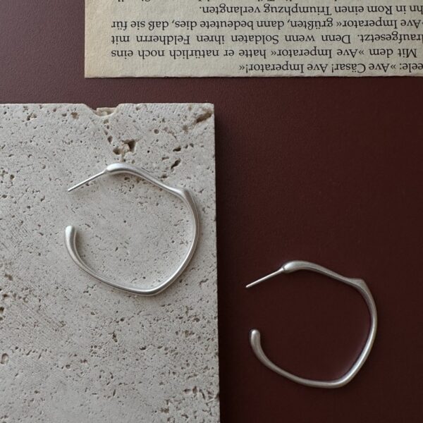 Wholesale 925 Sterling Silver Square Hoop Earrings - Image 2