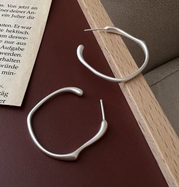 Wholesale 925 Sterling Silver Square Hoop Earrings - Image 3