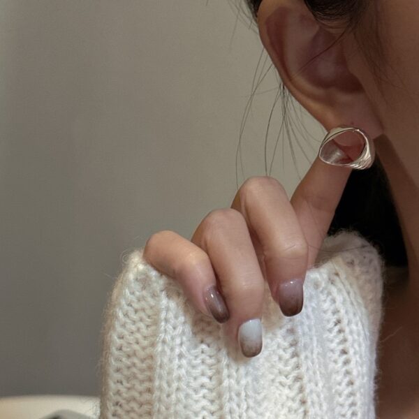 Wholesale 925 Sterling Silver Irregular Stud Earrings - Image 4
