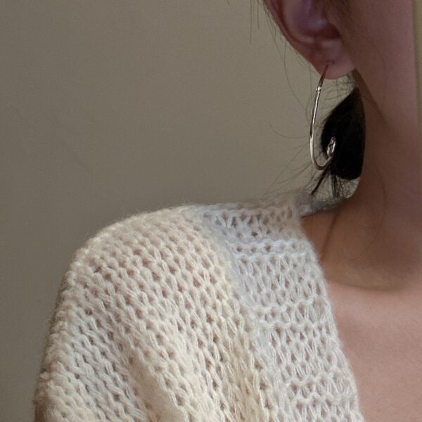 Wholesale 925 Sterling Silver Love Hoop Earrings - Image 6
