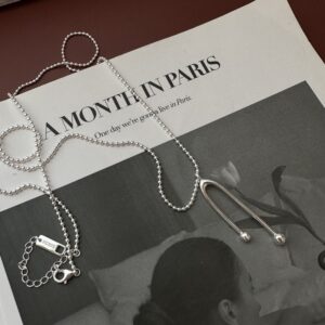 Wholesale 925 Sterling Silver Irregular Sweater Necklace