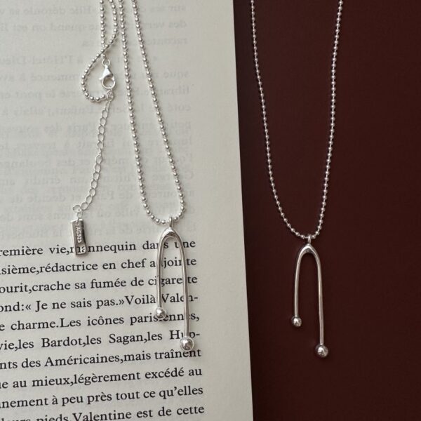 Wholesale 925 Sterling Silver Irregular Sweater Necklace - Image 2
