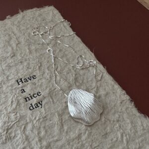 Wholesale 925 Sterling Silver Textured Sweater Necklace