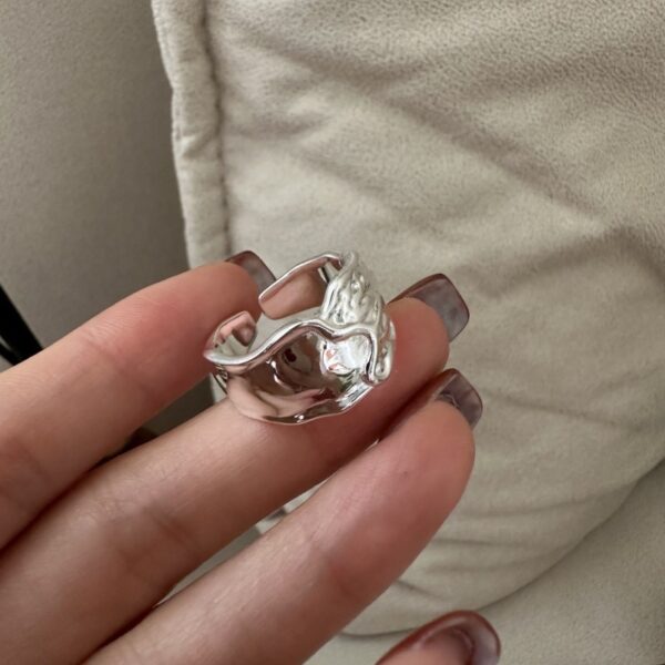 Wholesale 925 Sterling Silver Texture Ring - Image 2