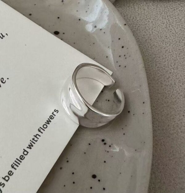 Wholesale 925 Sterling Silver Pleated Ring - Image 3