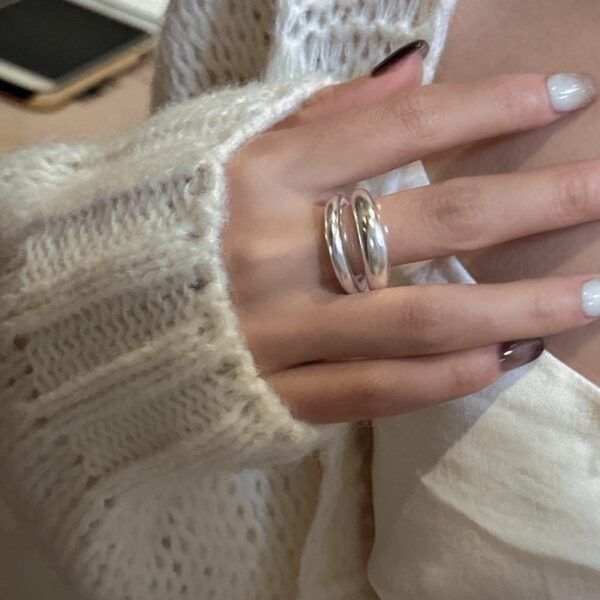 Wholesale 925 Sterling Silver Matte Ring - Image 6