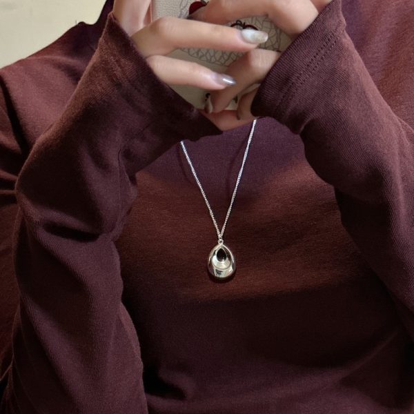 Wholesale 925 Sterling Silver Waterdrop Sweater Necklace - Image 5
