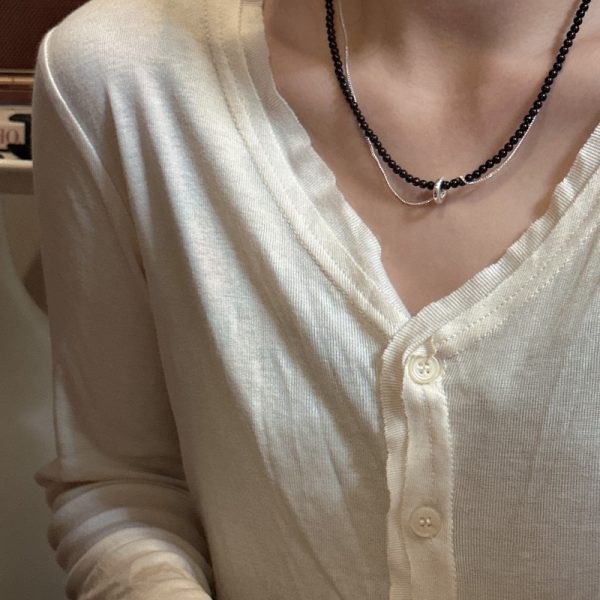 Wholesale 925 Sterling Silver Agate Silver Chain Necklace - Image 6