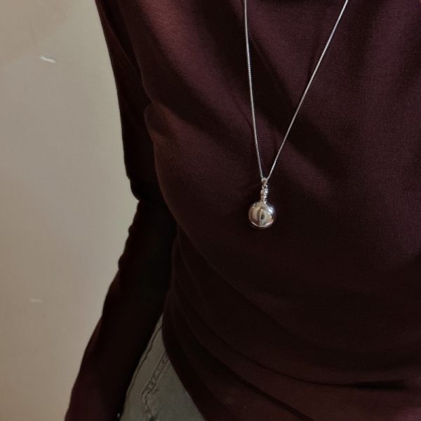 Wholesale 925 Sterling Silver Round Necklace - Image 5