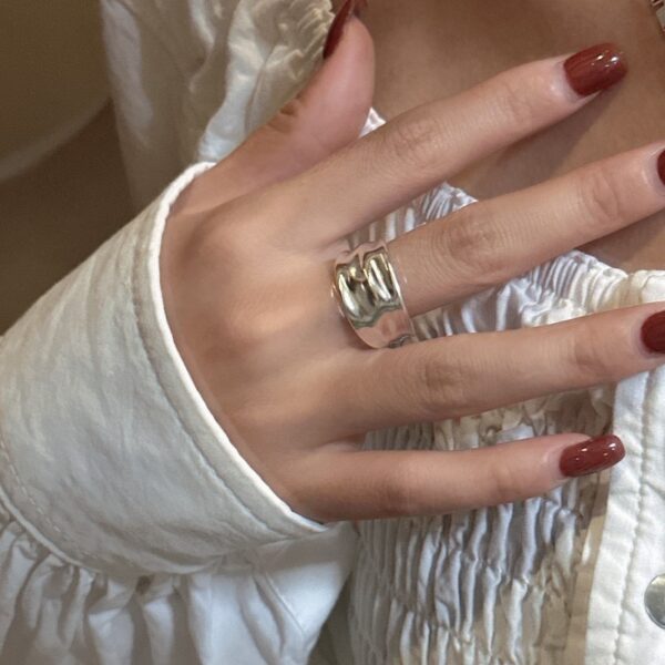 Wholesale 925 Sterling Silver Pleated Ring - Image 5