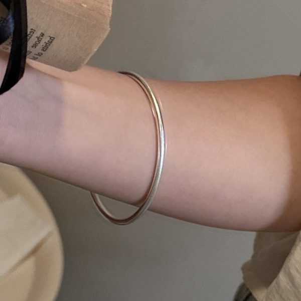 Wholesale 925 Sterling Silver Plain Bangle - Image 6