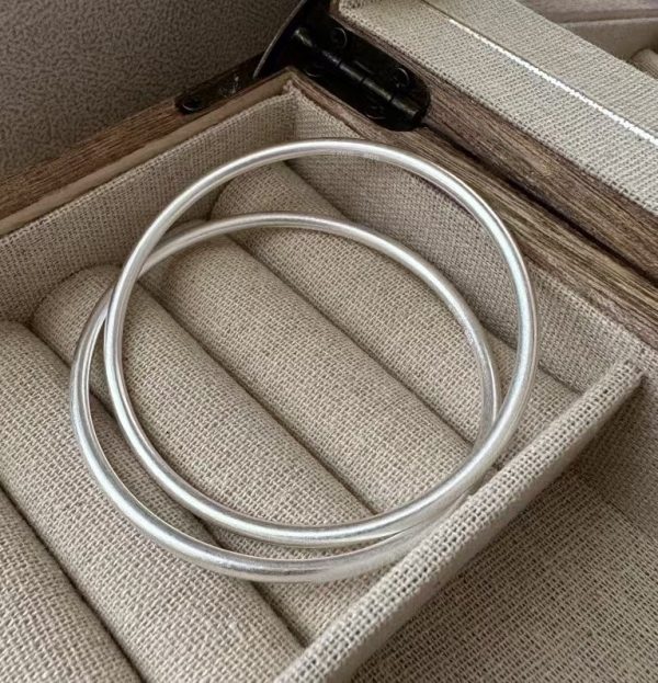 Wholesale 925 Sterling Silver Plain Bangle - Image 3