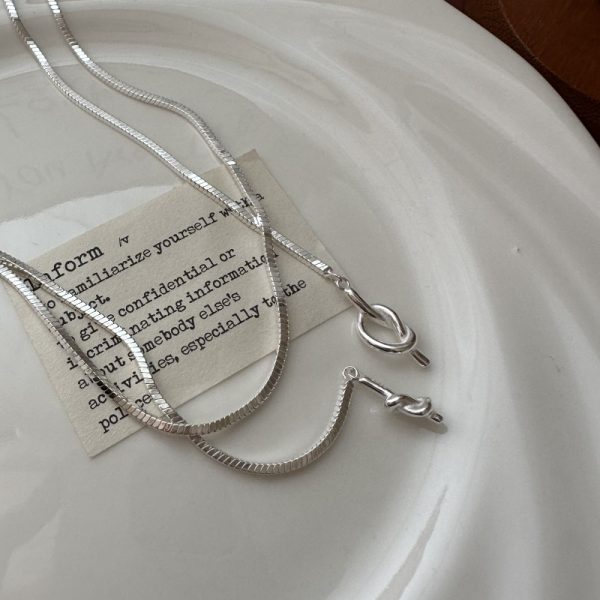 Wholesale 925 Sterling Silver Square Snake Sweater Chain - Image 2