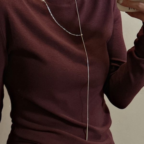 Wholesale 925 Sterling Silver Adjusting Snake Sweater Necklace - Image 6