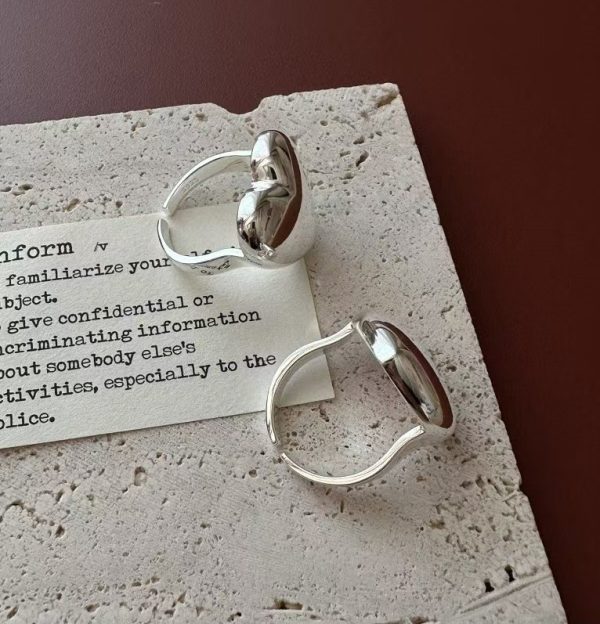 Wholesale 925 Sterling Silver Chunky Love Ring - Image 3