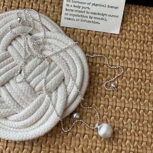 Wholesale 925 Sterling Silver Brushed Bead Necklace