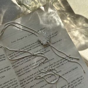 Wholesale 925 Sterling Silver Adjustable Sweater Long Necklace