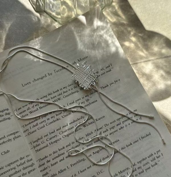 Wholesale 925 Sterling Silver Adjustable Sweater Long Necklace
