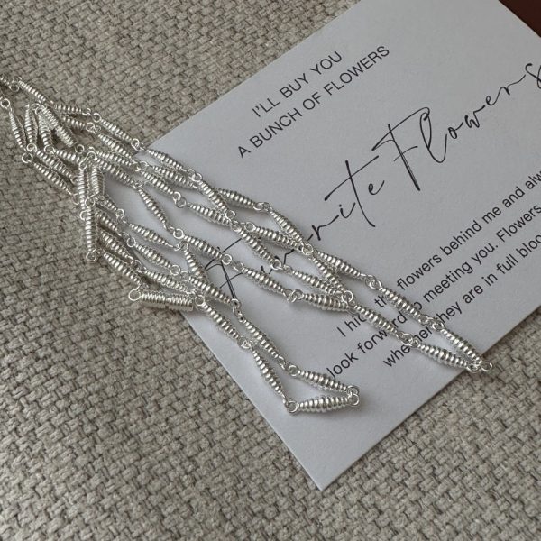 Wholesale 925 Sterling Silver Threaded Clavicular Necklace