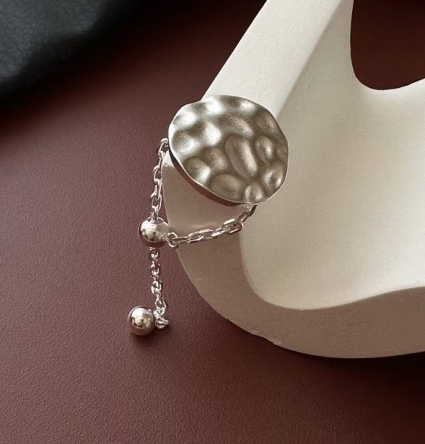 Wholesale 925 Sterling Silver Texture Adjustable Light Ring