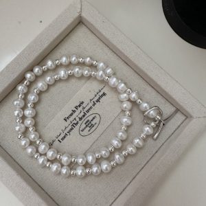 Wholesale 925 Sterling Silver Freshwater Pearl Necklace