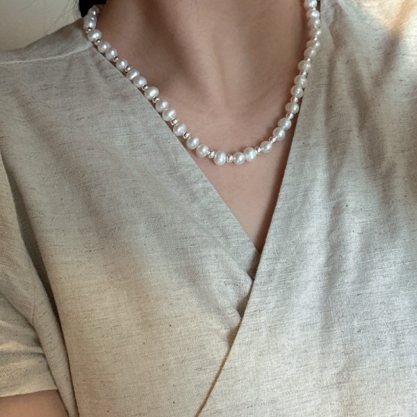 Wholesale 925 Sterling Silver Freshwater Pearl Necklace - Image 4