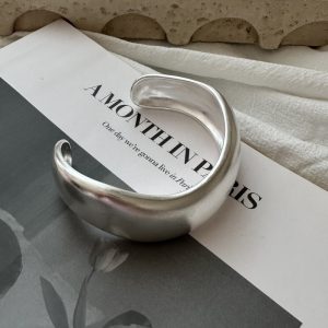Wholesale 925 Sterling Silver Chunky Irregular Bangle