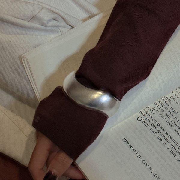 Wholesale 925 Sterling Silver Chunky Irregular Bangle - Image 5