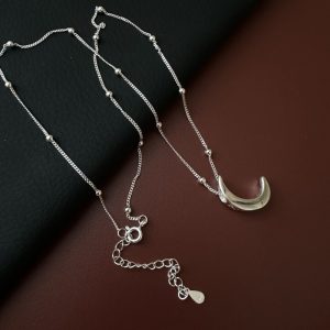 Wholesale 925 Sterling Silver Moon Necklace