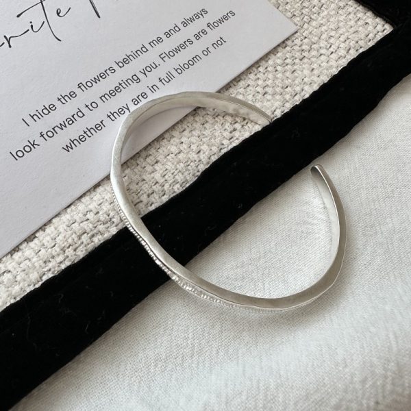 Wholesale 925 Sterling Silver Matt Bangle - Image 2