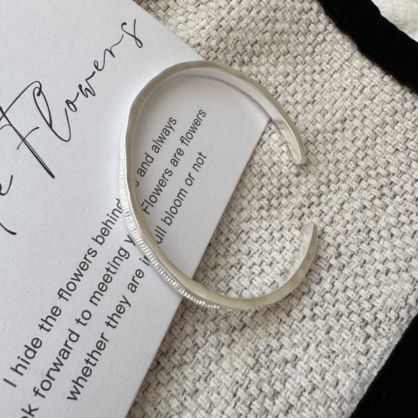 Wholesale 925 Sterling Silver Matt Bangle - Image 3