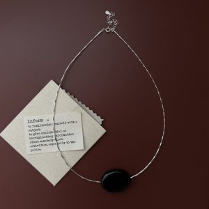 Wholesale 925 Sterling Silver Black Agate Chocker