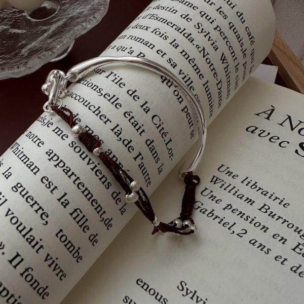 Wholesale 925 Sterling Silver Beaded Bangle - Image 3