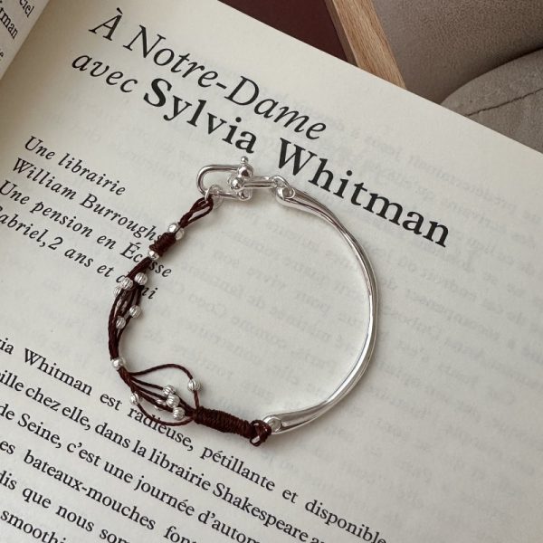 Wholesale 925 Sterling Silver Beaded Bangle - Image 2
