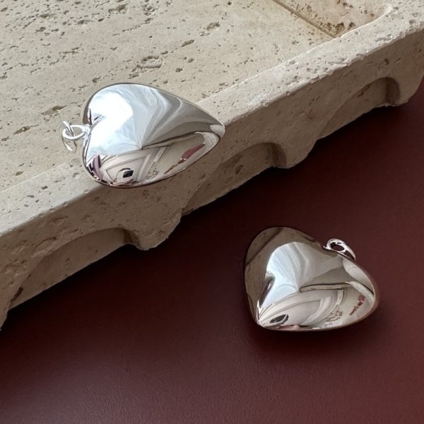 Wholesale 925 Sterling Silver Hollow Heart Pendant - Image 3