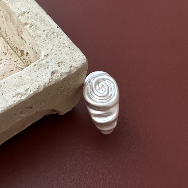 Wholesale 925 Sterling Silver Spiral Matte Ring - Image 2