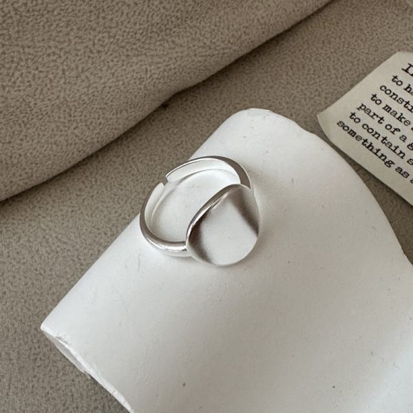 Wholesale 925 Sterling Silver Matte Oval Ring