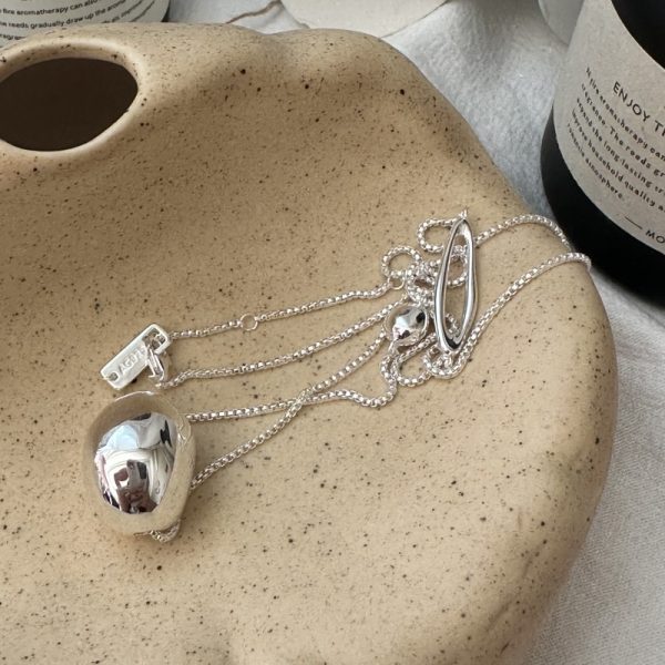 Wholesale 925 Sterling Silver Sweater Long Bead Necklace - Image 2