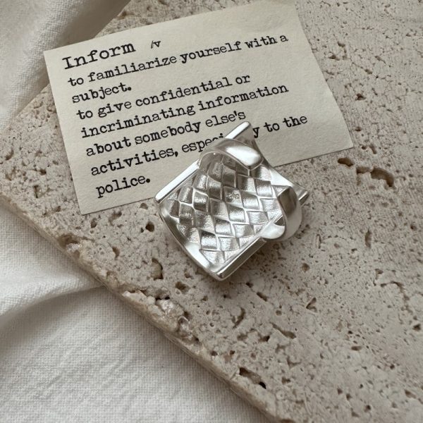 Wholesale 925 Sterling Silver Chunky Rectangular Ring - Image 3