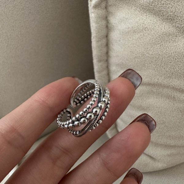 Wholesale 925 Sterling Silver Vintage Cross Ring - Image 2