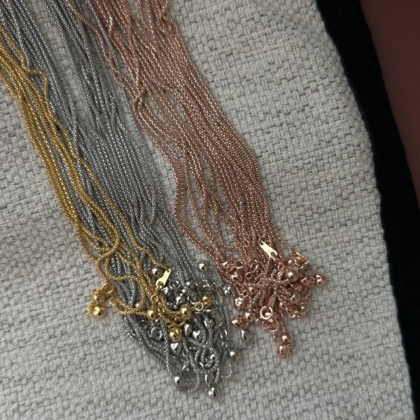 Wholesale 925 Sterling Silver Small Ingot Chain - Image 2
