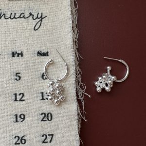 Wholesale 925 Sterling Silver Grapes Earrings