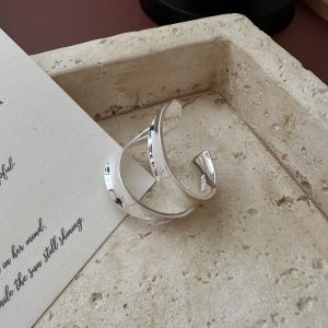 Wholesale 925 Sterling Silver Two Layers Ring