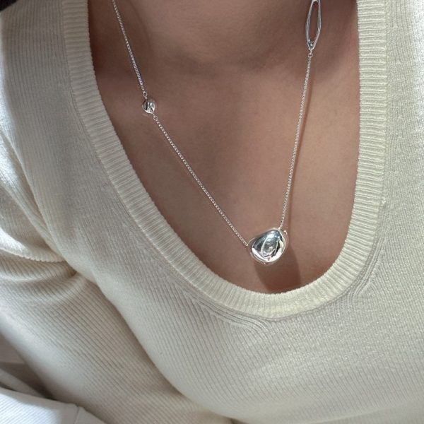 Wholesale 925 Sterling Silver Sweater Long Bead Necklace - Image 3