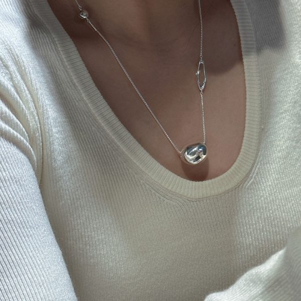 Wholesale 925 Sterling Silver Sweater Long Bead Necklace - Image 4