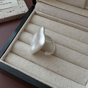 Wholesale 925 Sterling Silver Matte Irregular Ring