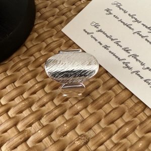 Wholesale 925 Sterling Silver Textured Oval Ring