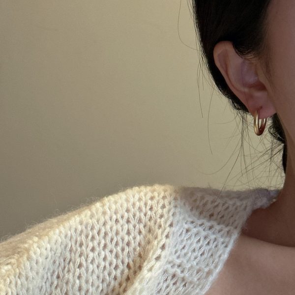 Wholesale 925 Sterling Silver Matte Hoop Earrings - Image 4
