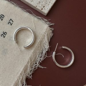 Wholesale 925 Sterling Silver Hollow Hoop Earrings