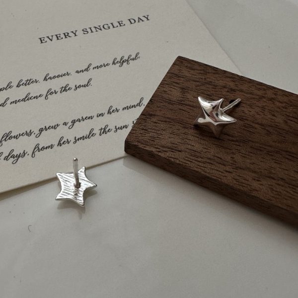 Wholesale 925 Sterling Silver Star Stud Earrings - Image 2